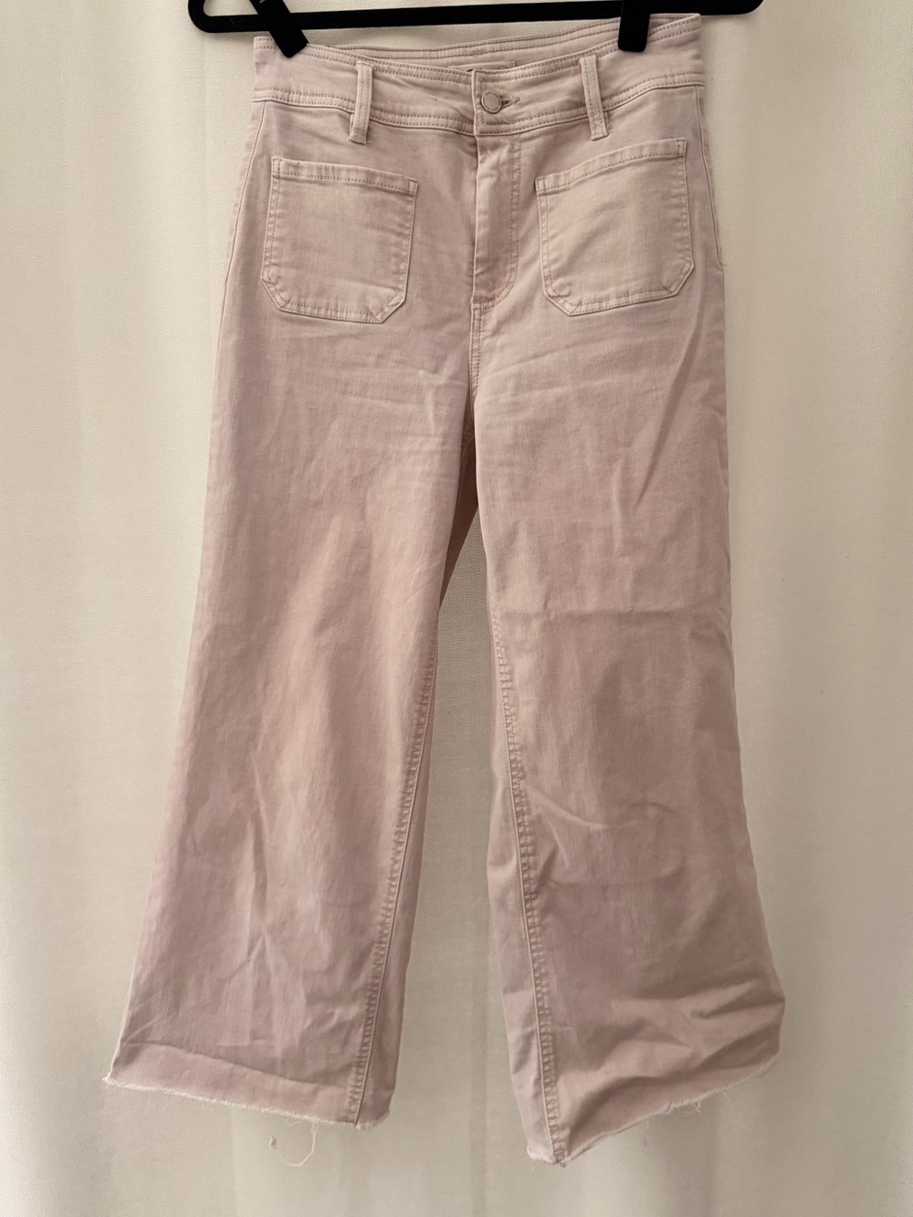 Oat New York Pale Pink High-Rise Jeans